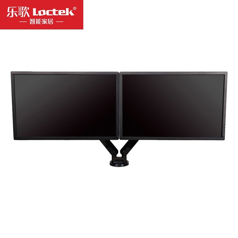乐歌 Loctek Q5D 双屏显示器支架 黑色 承重 2-9kg 适用尺寸 10-27英寸 计价单位:个