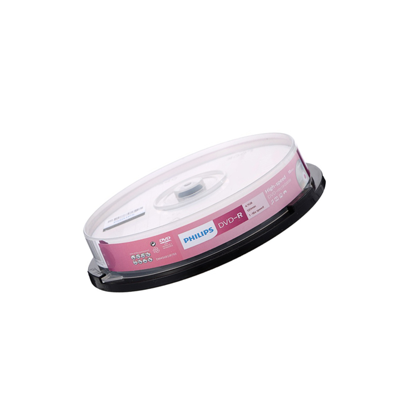 飞利浦 PHILIPS DVD-R 空白刻录光盘  4.7G 120min 1-16速  10片/桶 计价单位:桶
