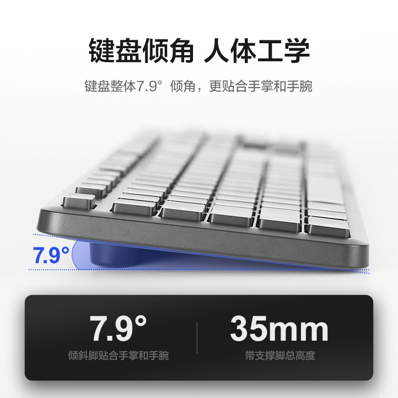 樱桃 CHERRY DW2300 无线键鼠套装 全尺寸108键 轻音按键 黑色 计价单位:套
