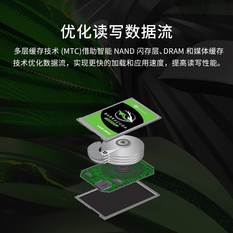 希捷 SEAGATE ST1000DM010 台式机机械硬盘 1TB 64MB 7200RPM SATA接口 计价单位:块