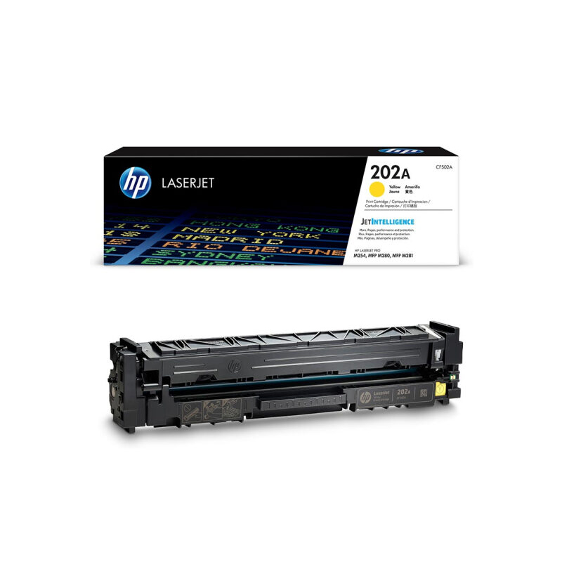 惠普 HP 202A 墨盒 1300页 黄色 适用m281fdw 254dw 计价单位:支 惠普 HP 202A 墨盒 1300页 黄色 适用m281fdw 254dw 计价单位:支