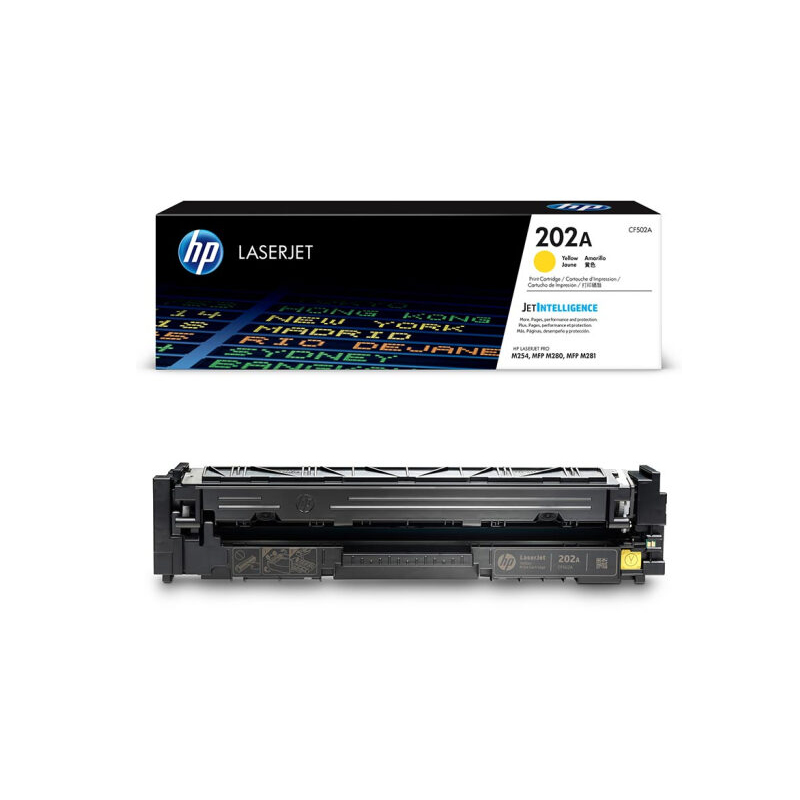 惠普 HP 202A 墨盒 1300页 黄色 适用m281fdw 254dw 计价单位:支 惠普 HP 202A 墨盒 1300页 黄色 适用m281fdw 254dw 计价单位:支
