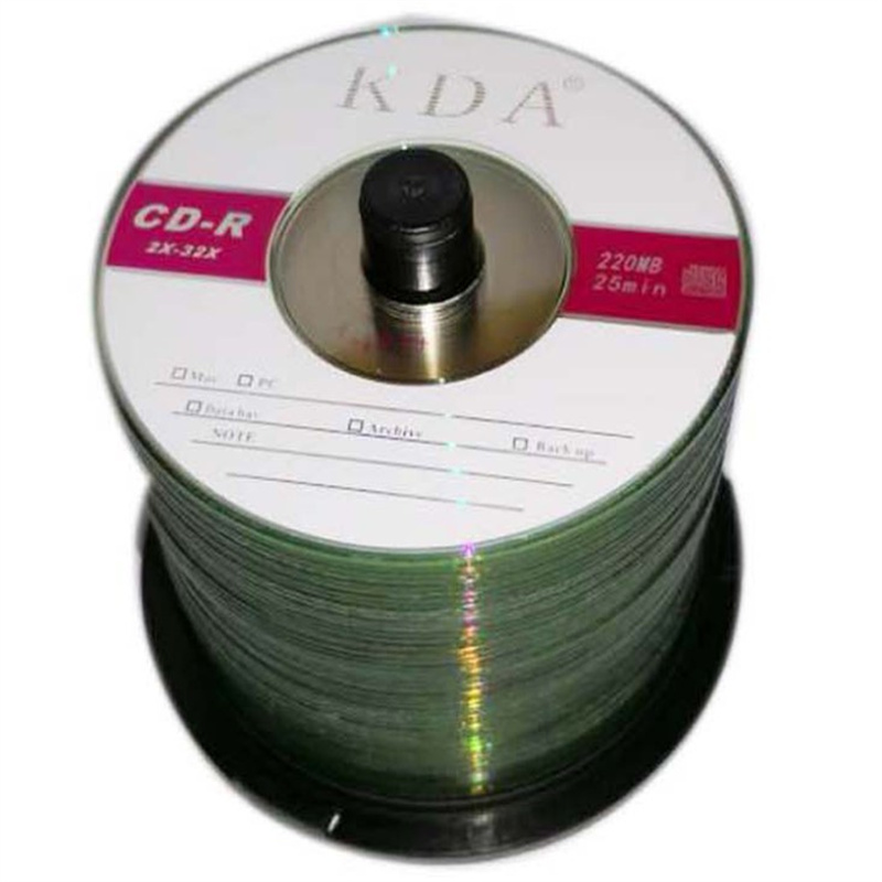 KDA  CD-R 刻录光盘 8cm 220MB 3寸 50片/桶 计价单位:桶