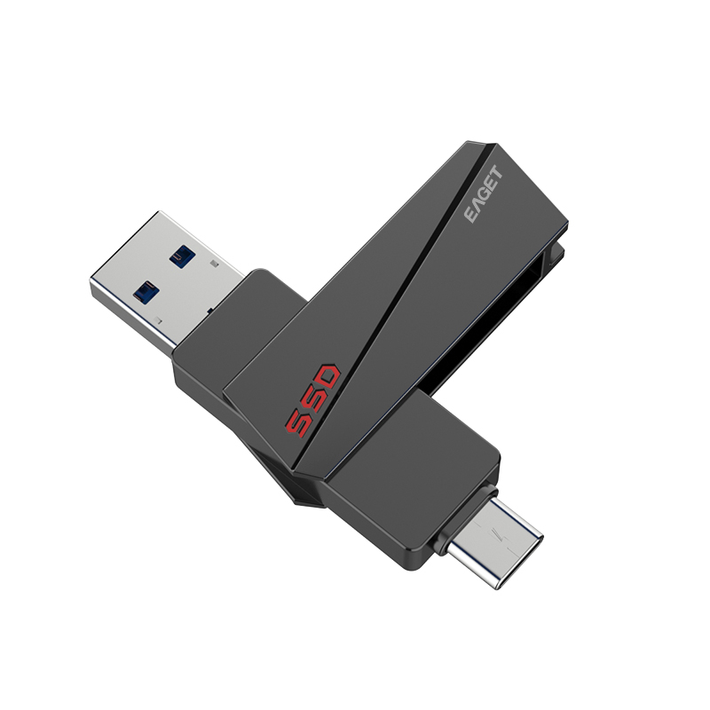 忆捷 EAGET SU20 固态U盘128G USB3.2 Gen2双接口高速传输 计价单位:个