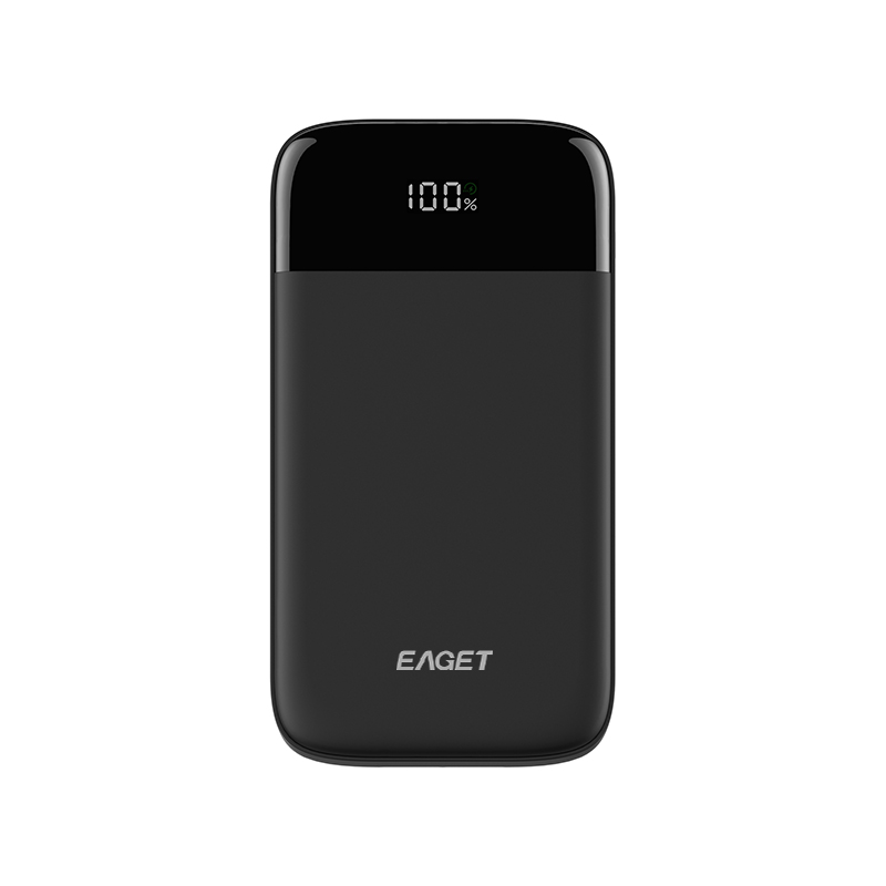 忆捷 EAGET EQ20 快充电源锂电池 20W 10000毫安3接口便携式 黑色 计价单位:个