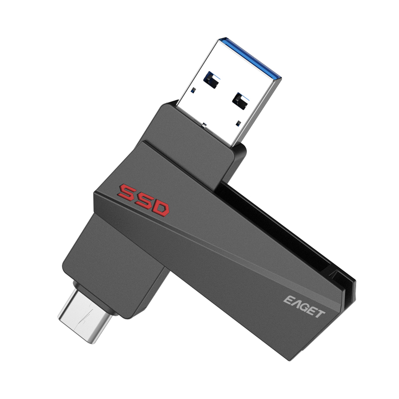 忆捷 EAGET SU20 固态U盘128G USB3.2 Gen2双接口高速传输 计价单位:个