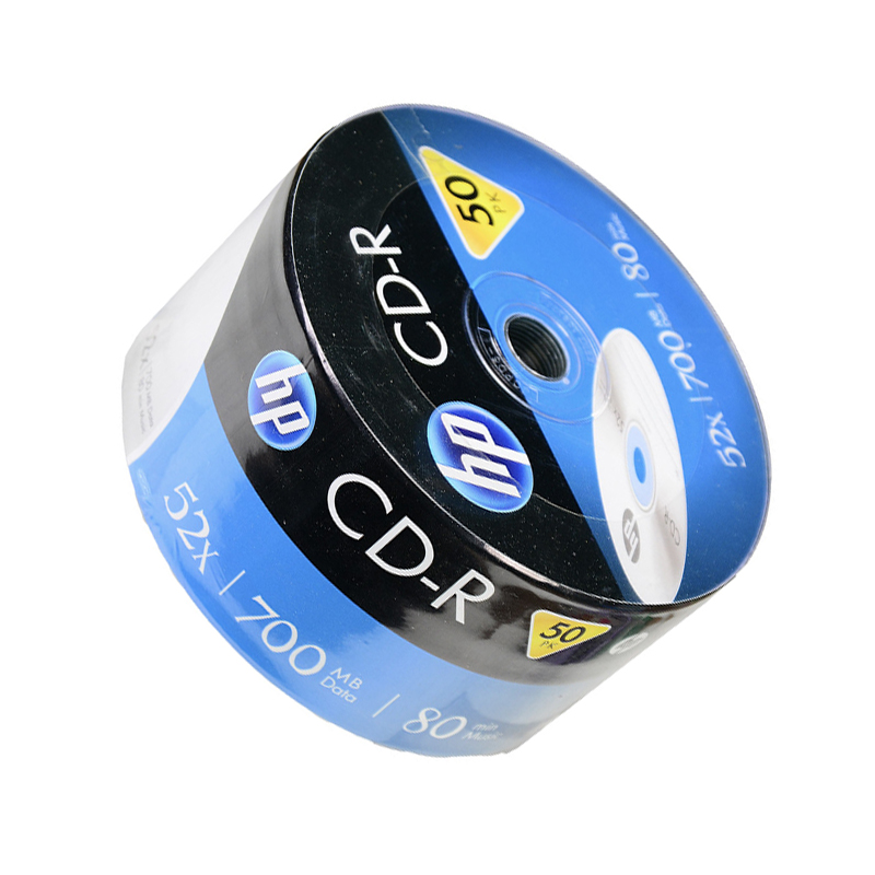 惠普 HP CD-R 光盘 52速 700MB 50片/桶 可打印 计价单位:桶