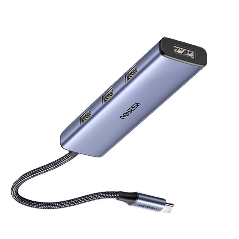 绿联 UGREEN 20841 USB分线器 Type-C3.0铝壳款0.2米 计价单位:个