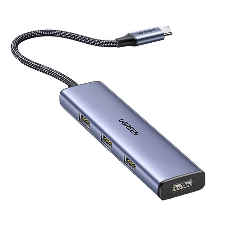绿联 UGREEN 20841 USB分线器 Type-C3.0铝壳款0.2米 计价单位:个