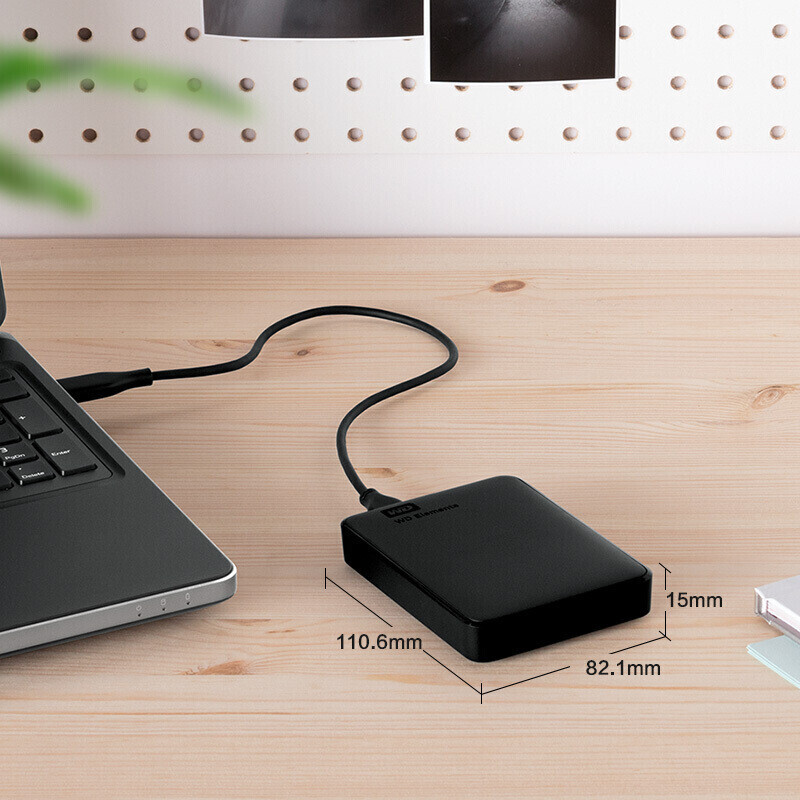 西部数据 WD BUZG0020BBK 移动硬盘 2TB USB3.0 Elements 新元素系列 2.5英寸 含包 计价单位:套