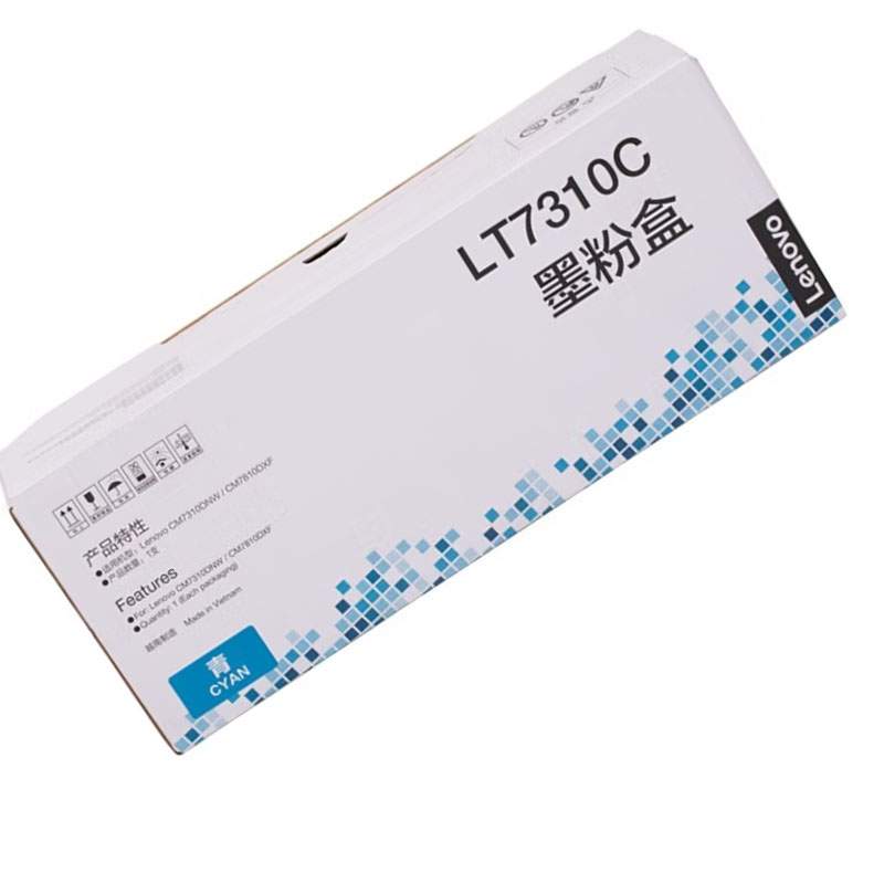 联想 Lenovo LT7310C 墨粉盒 青色 1支 1300页 适用CM7310DNW CM7810DXF 计价单位:支