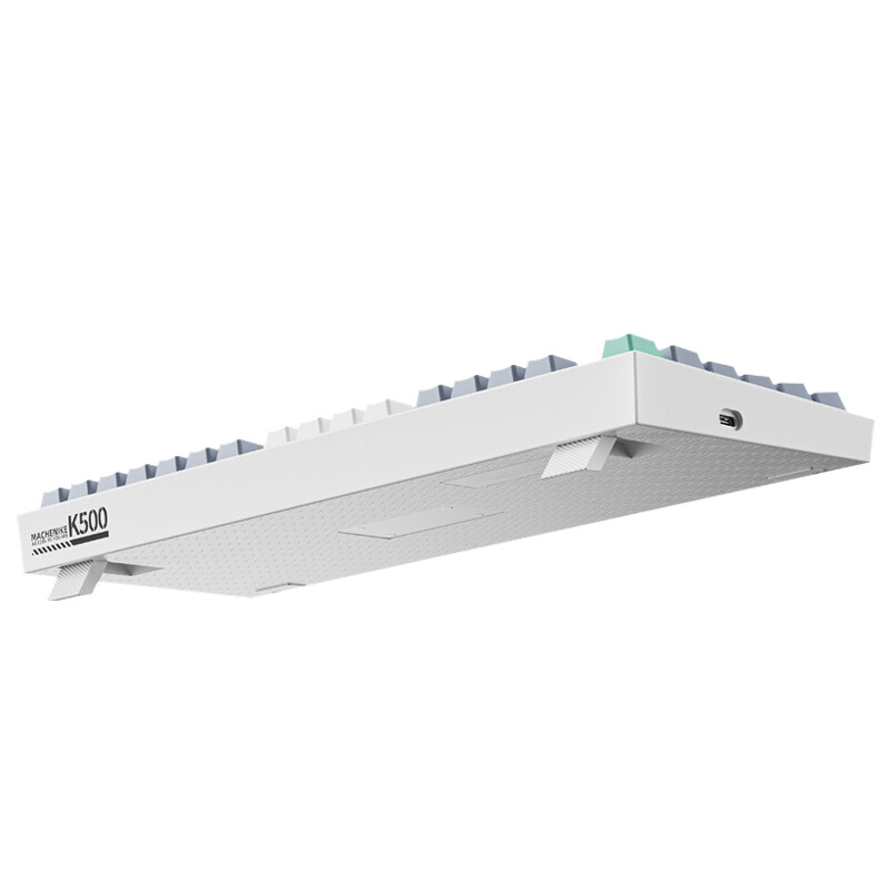 机械师  K500-94 有线机械键盘 94键帽 红轴 RGB PBT 白色 计价单位:个