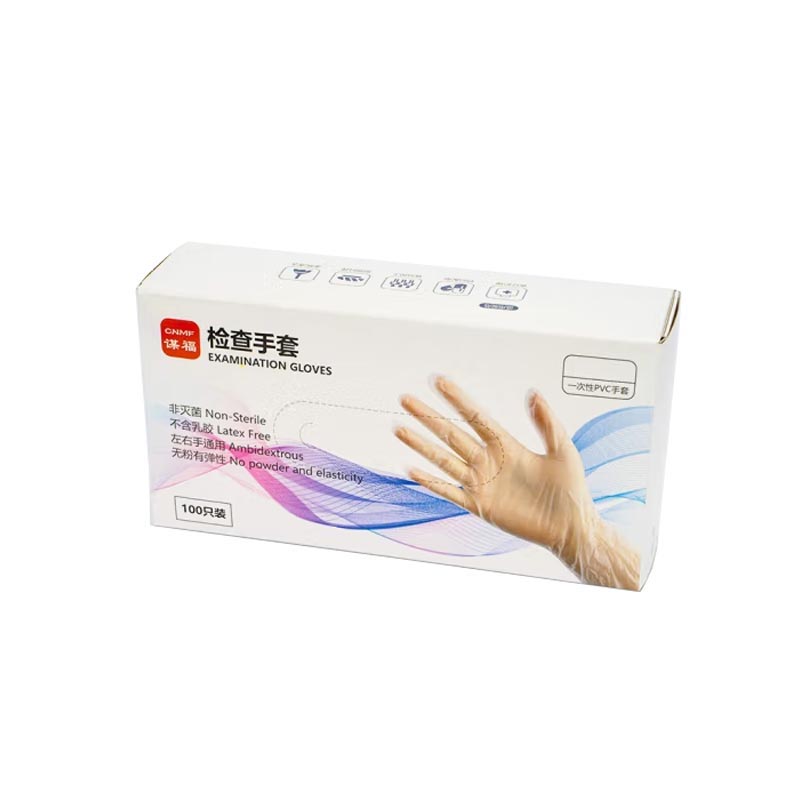谋福  850 一次性手套PVC手套  100只/盒 大号 计价单位:盒