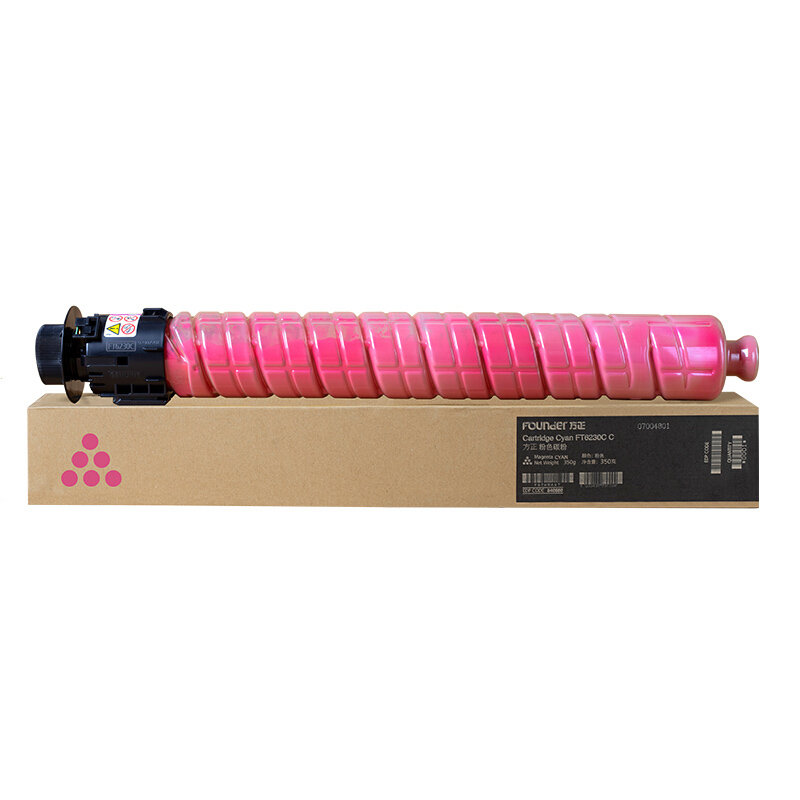 方正 FOUNDER FT6230CM 墨粉 红色 适用于FR6230C复合机 19000页 原装耗材 计价单位:支