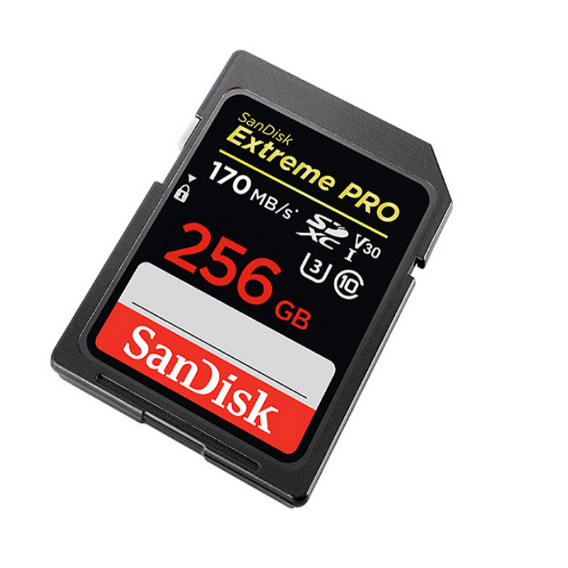 闪迪 SANDISK 256GB 存储卡 SD存储卡 U3 C10 V30 4K至尊超极速版数码相机内存卡 读速170MB/s 计价单位:个