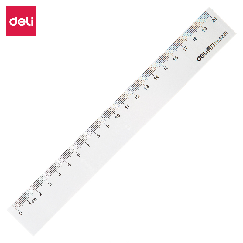 得力 deli 6220 桌面文具/直尺20cm 计价单位:个