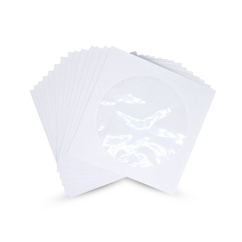 信发 TRNFA 12.6*12.6cm 加厚纸光盘袋 单面pp透明膜白 100片/包 计价单位:包