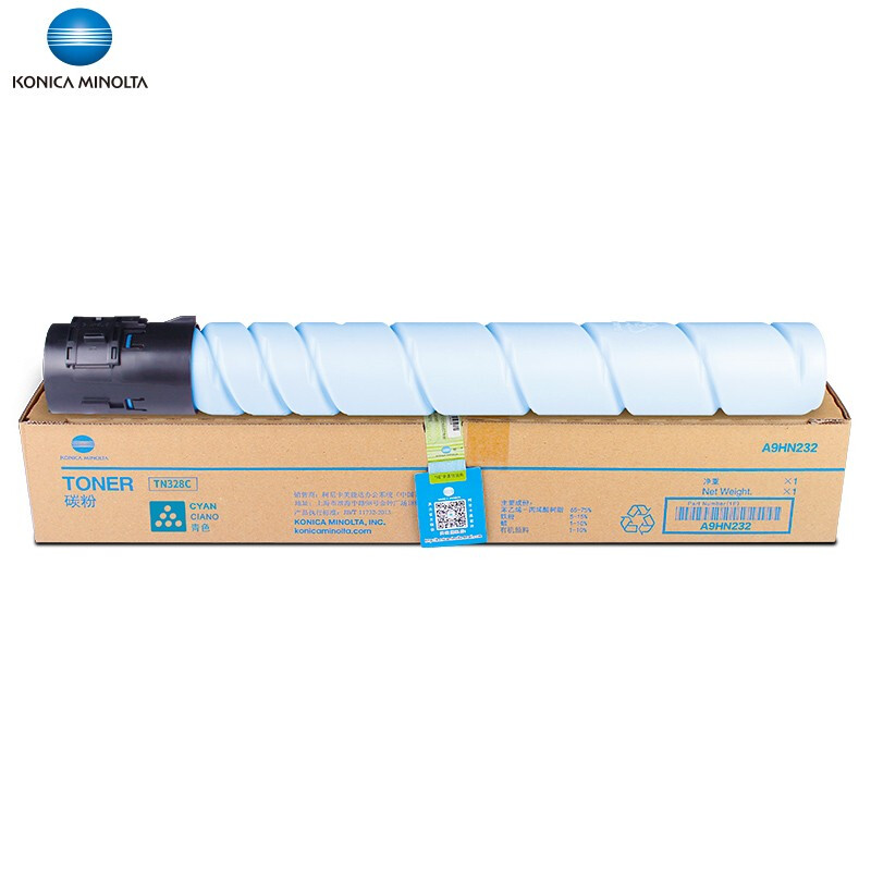 柯尼卡美能达 KONICA MINOLTA TN328C 原装粉盒 蓝色 适用于C300i C360i 约28000页 计价单位:套 柯尼卡美能达 KONICA MINOLTA TN328C 原装粉盒 蓝色 适用于C300i C360i 约28000页 计价单位:套