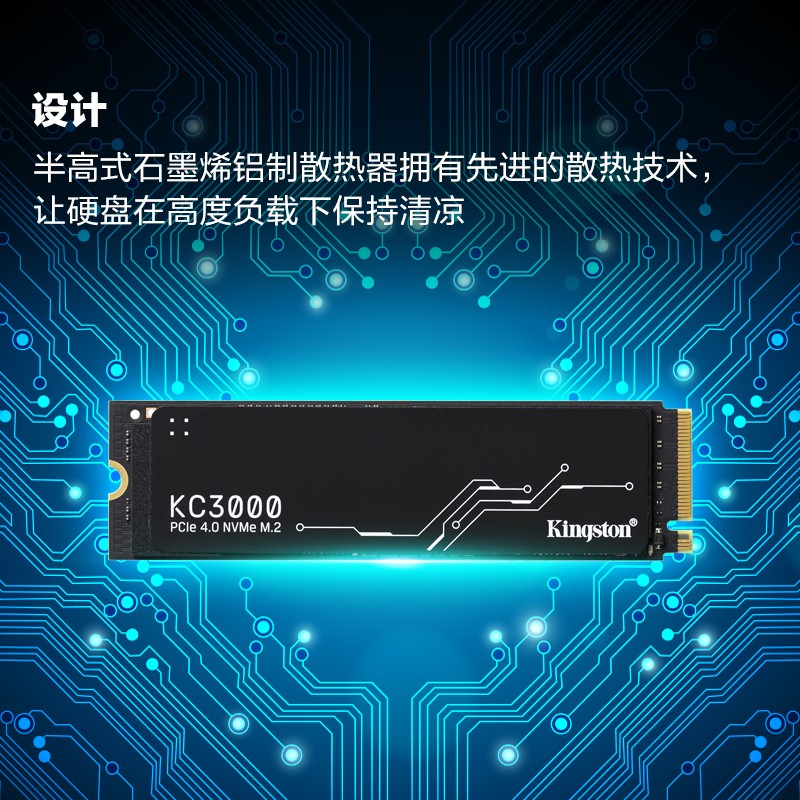 金士顿 KINGSTON KC3000/M.2  1TB SSD固态硬盘 M.2接口 KC3000系列 计价单位:个