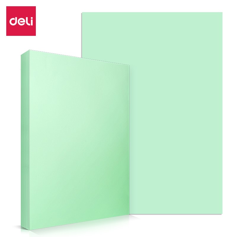 得力 deli 7391 浅绿A4纸 计价单位:包