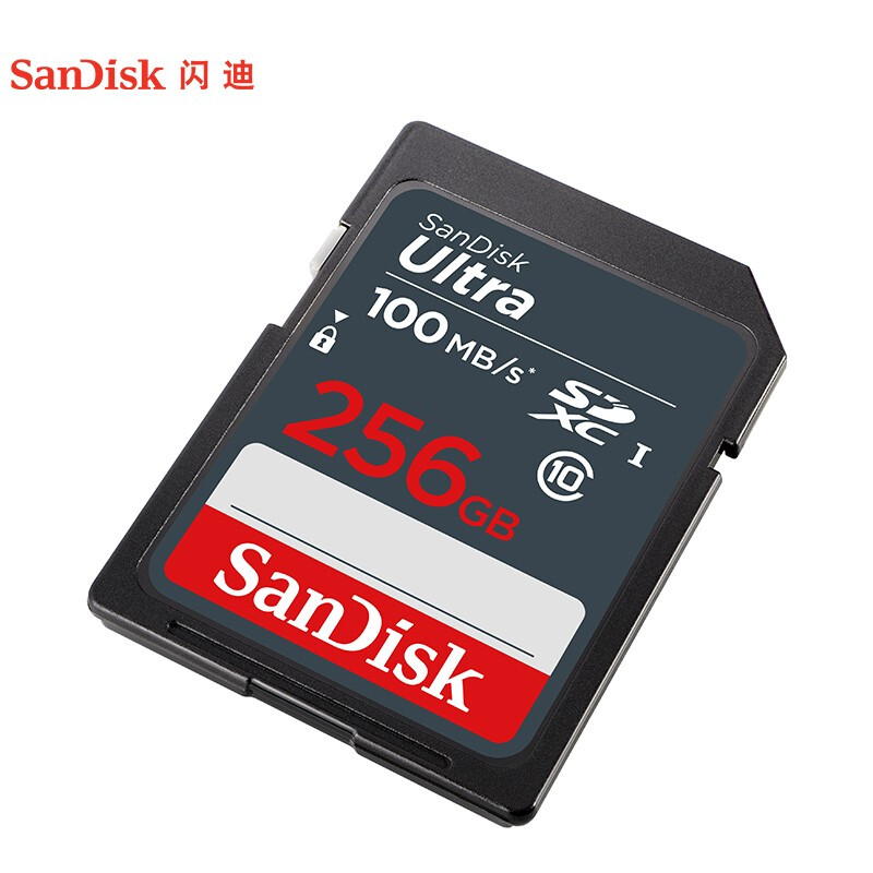 闪迪 SANDISK SDSDUNB-256G-ZN3IN SD存储卡 256GB C10 至尊高速版 读速100MB/s   计价单位:张