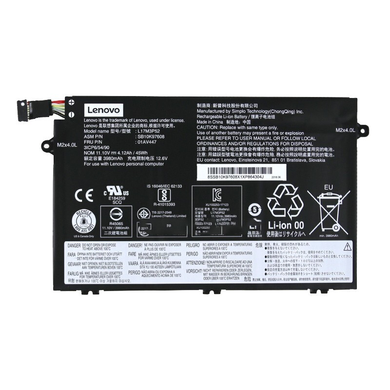 联想 Lenovo Thinkpad 笔记本电池  E480 E580 R480 580 E490 E590 E14  E590 E14 E15 计价单位:个