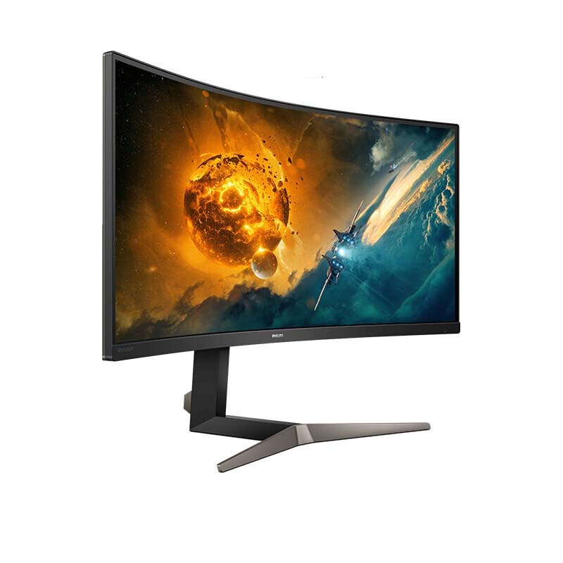 飞利浦 PHILIPS 345M2CRZ 曲面显示屏 34英寸 2K曲面  165Hz 1ms HDR 多视窗分屏 升降支架 可壁挂  计价单位:台