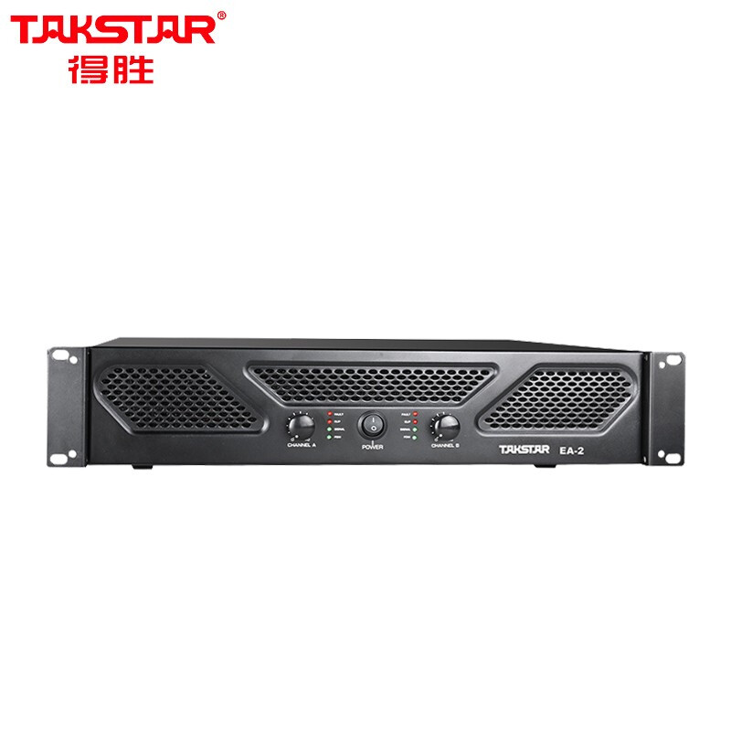 得胜 TAKSTAR EA-2 纯后级功率放大器 专业音频舞台音响演出工程定阻功放机 视频会议双通道专业功放 计价单位:台