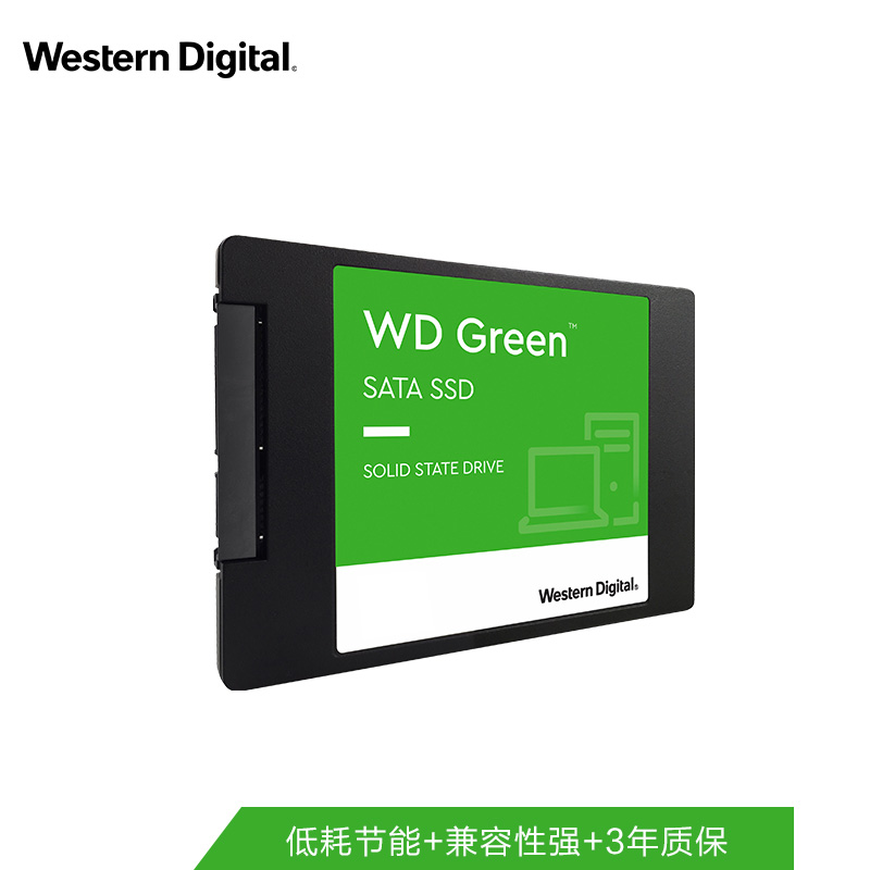 西部数据 WD WDS100T3G0A 固态硬盘 Green系列 1TB SSD SATA3.0接口 计价单位:块