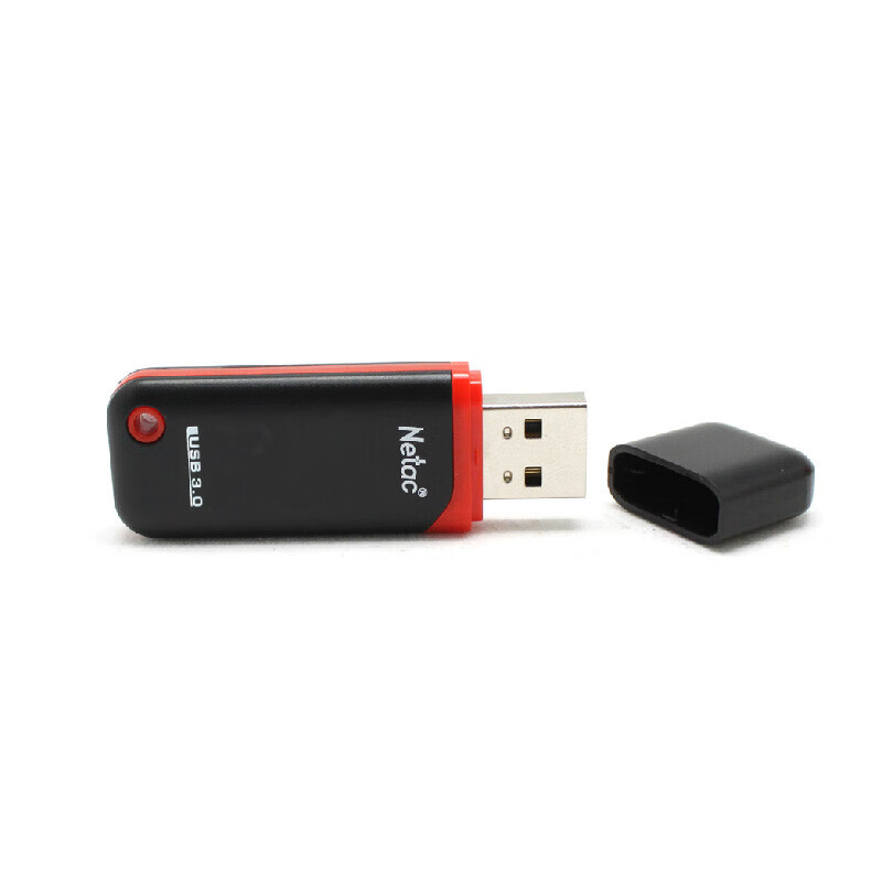 朗科 Netac G724 U盘 8GB USB 2.0 ABS 直插设计 红黑色 计价单位:个