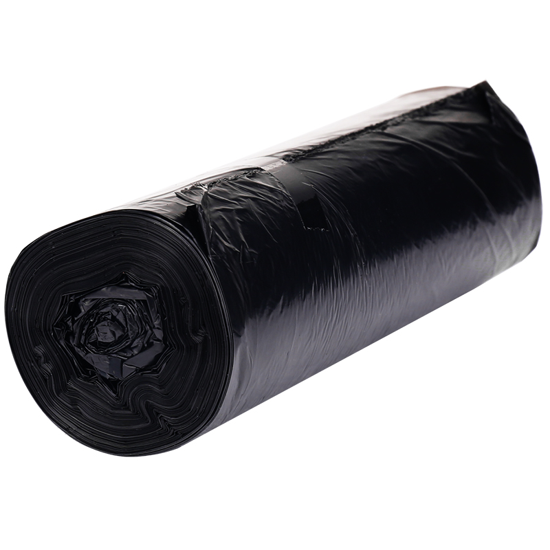 得力 deli 33071 大号垃圾袋 黑色 50*60cm 5卷 150只 计价单位:包