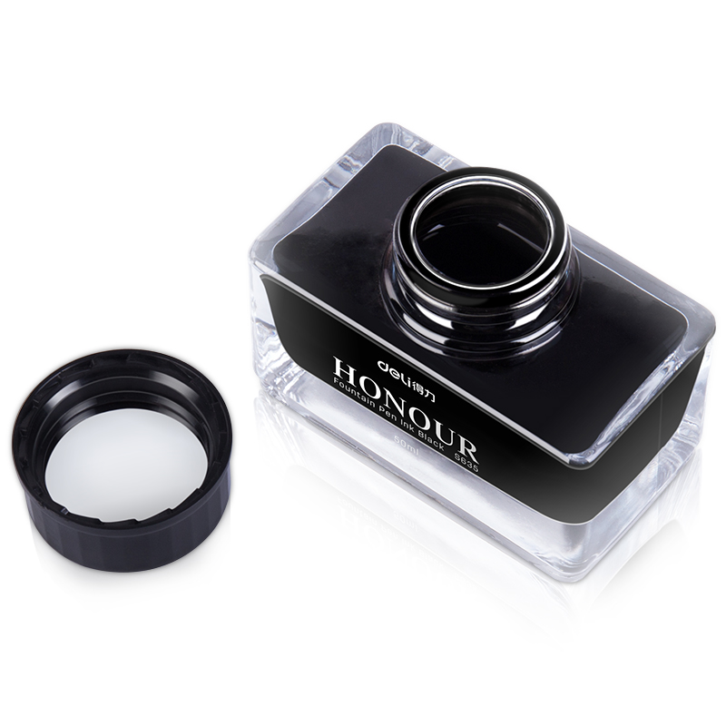 得力 deli S635 瓶装墨水黑色 50ml 单瓶装 计价单位:瓶