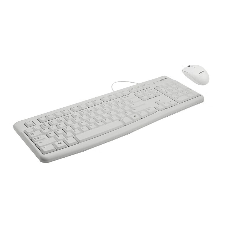 罗技 LOGITECH MK120 有线键盘鼠标套装 白色 计价单位:套