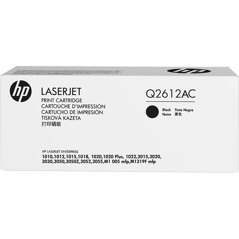 惠普 HP Q2612AC 原装硒鼓 黑色 白包装 适用于1010 1012 1015 1020 3050 M1005 M1319f 计价单位:支