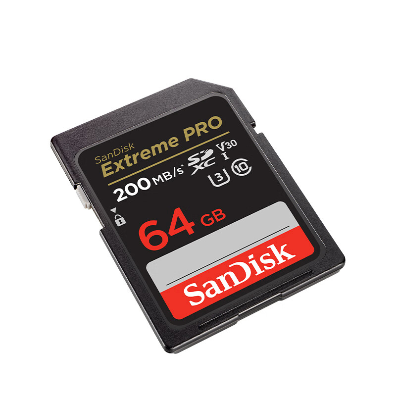 闪迪 SANDISK SDSDXXY-064G-ZN4IN SD存储卡 至尊超极速版 64GB 读速200MB/s 写速90MB/s 计价单位:张