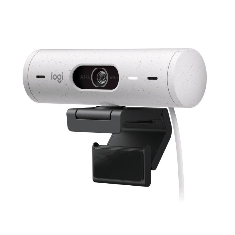 罗技 LOGITECH BRIO 500 高清网络会议摄像头 自动光线校正 自动取景 降噪麦克风 白色 计价单位:台