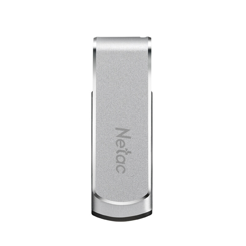 朗科 Netac U388 U盘 128G USB3.0金属旋转 银色 计价单位:个