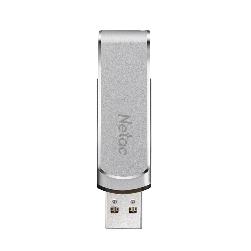朗科 Netac U388 U盘 128G USB3.0金属旋转 银色 计价单位:个