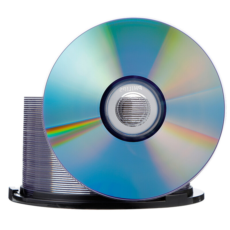 飞利浦 PHILIPS DVD-R 空白光盘 刻录盘 16速4.7G 可打印 桶装50片 计价单位:桶