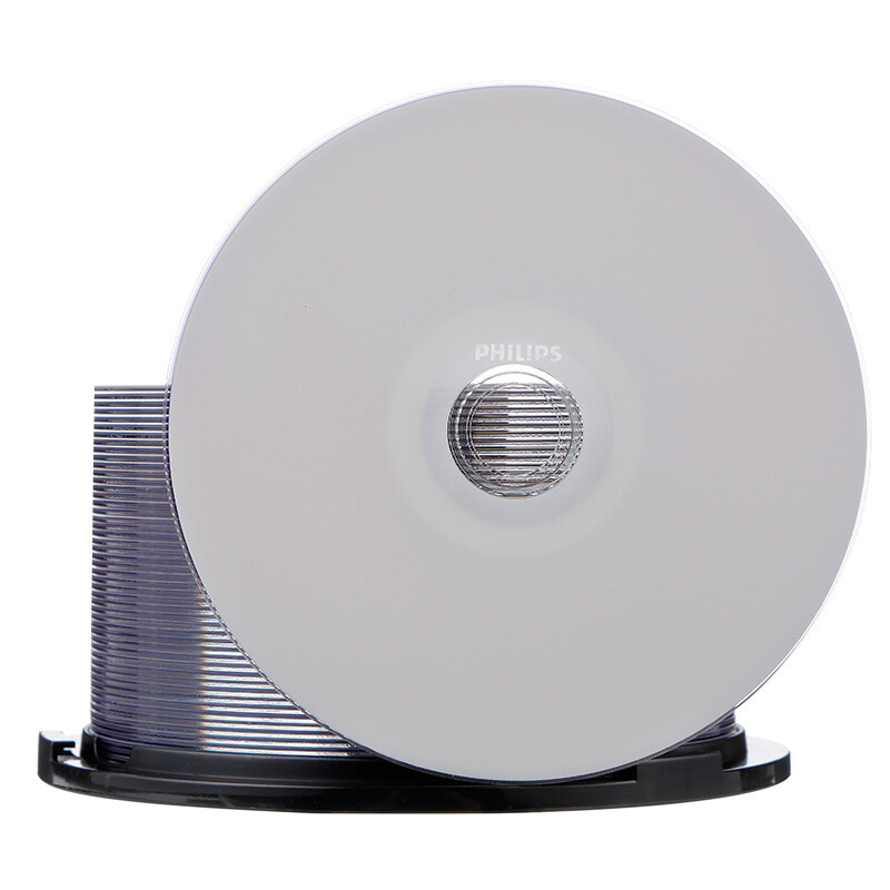 飞利浦 PHILIPS DVD-R 空白光盘 刻录盘 16速4.7G 可打印 桶装50片 计价单位:桶