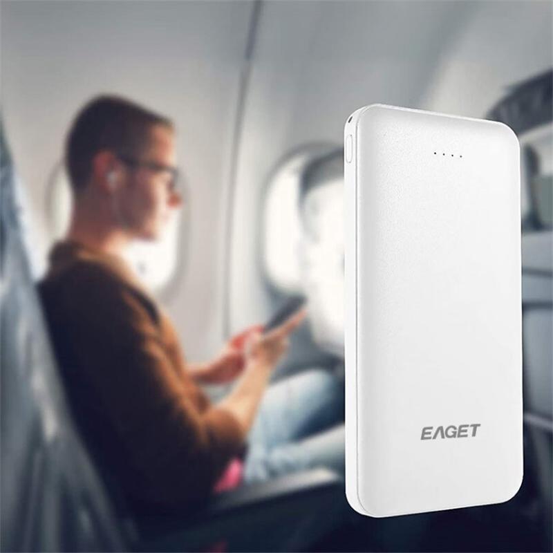 忆捷 EAGET EP30 移动电源 快充 10000mAh 140*67*16mm 白色 计价单位:个