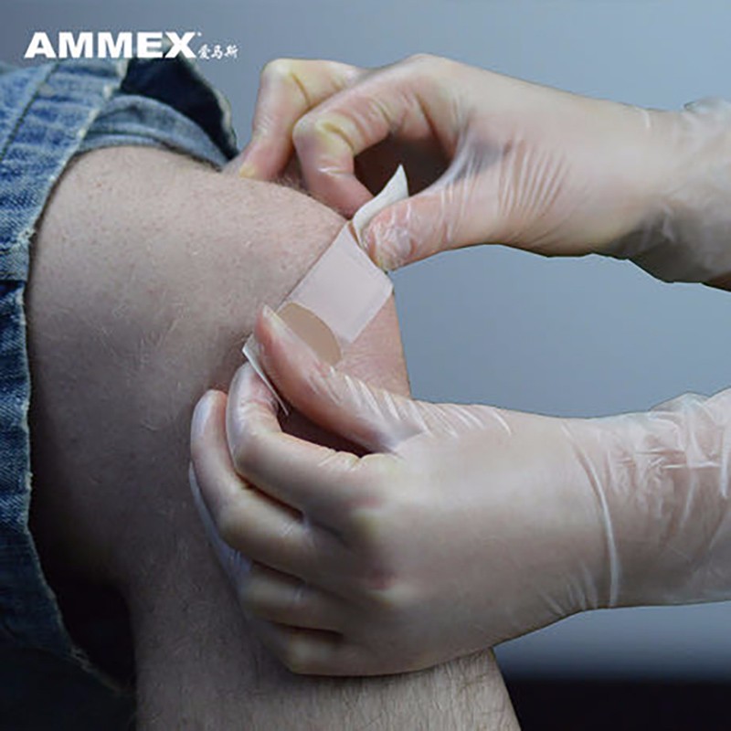 爱马斯 AMMEX GPX3M46100 一次性PVC手套 透明 L码 100只/盒 计价单位:盒