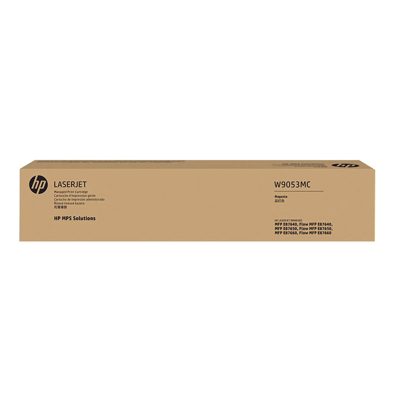 惠普 HP W9053MC 管理型 品红色 粉盒 适用于HPE87640z E87650z E87660z 计价单位:个