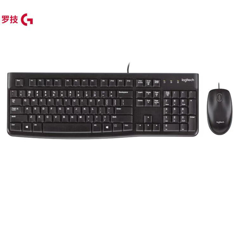 罗技 LOGITECH MK120 LOGITECH 键鼠套装 黑色 计价单位:套