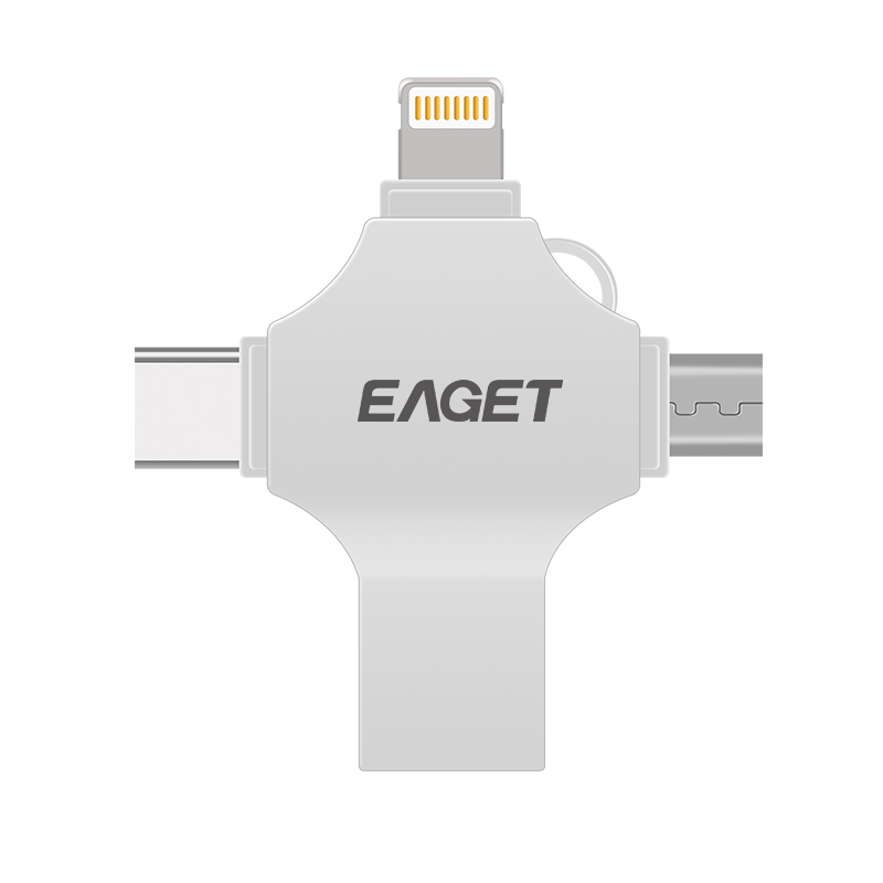 忆捷 EAGET CF12 U盘 32GB 苹果安卓type-c四合一U盘手机电脑两用优盘 计价单位:个