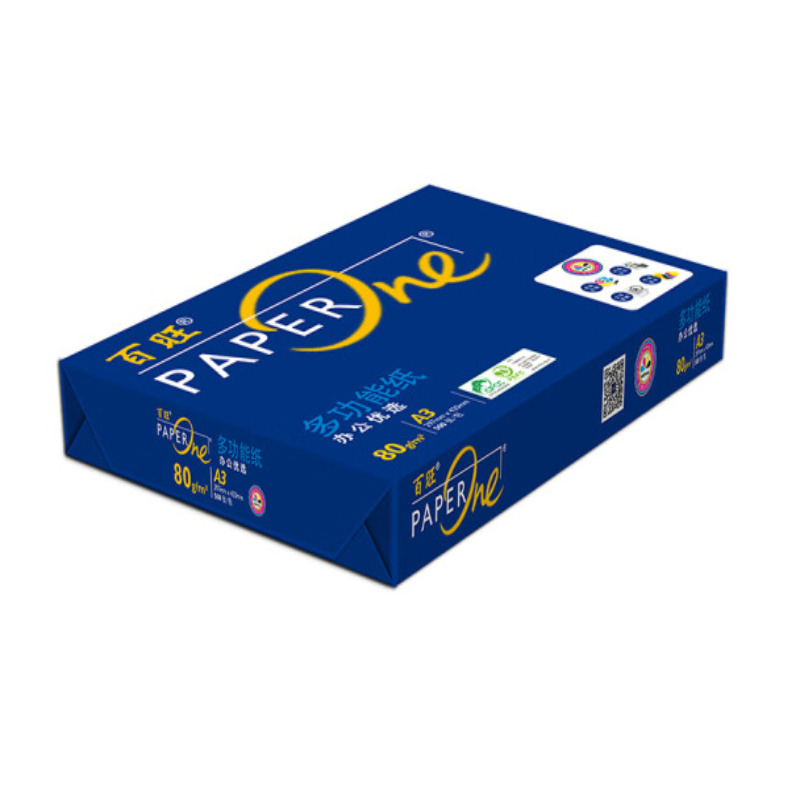 亚太森博  A3 80g  蓝百旺复印纸  500张/包 5包/箱（2500张） 计价单位:箱