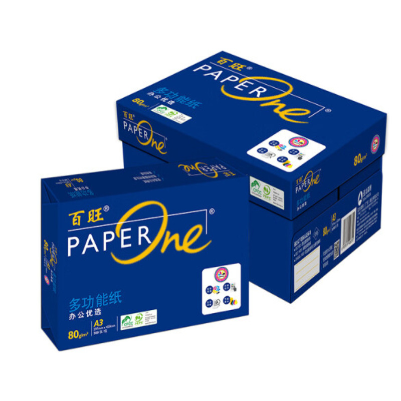 亚太森博  A3 80g  蓝百旺复印纸  500张/包 5包/箱（2500张） 计价单位:箱