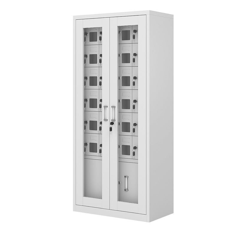 俱元  JY-SJCDG06 24门手机充电存放柜 668*350*1468mm 钢制 灰白色 计价单位:组