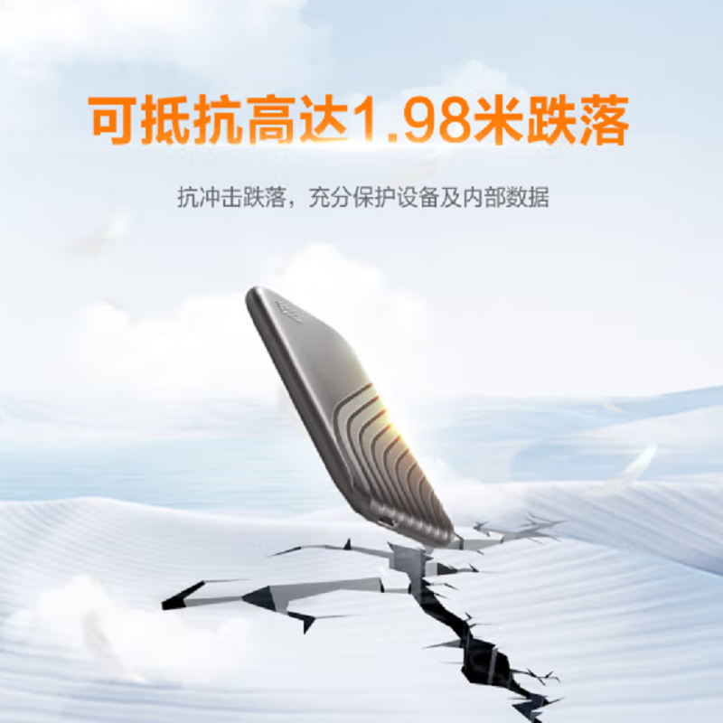西部数据 WD My Passport随行SSD 移动固态硬盘（PSSD）1T My Passport随行SSD Type-C接口 传输1050MB/s笔记本手机电脑 计价单位:台
