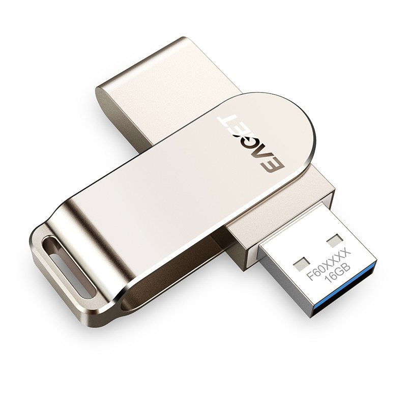 忆捷 EAGET F60 U盘 128GB 银色 计价单位:个